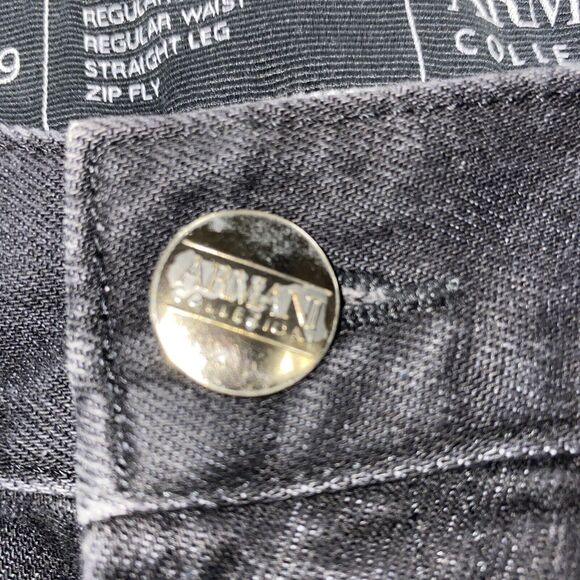 ARMANI COLLEZIONI MEN’S Black P99 REGULAR FIT STRAIGHT LEG JEANS SIZE 30 C247 - Picture 3 of 10